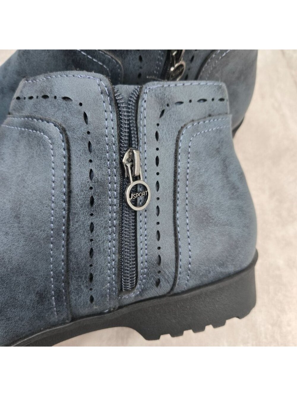 Jambu‎ Comfort Boots Blue Fleece Lined Memory Foam Winter Ankle Booties Size 11 - Picture 10 of 12